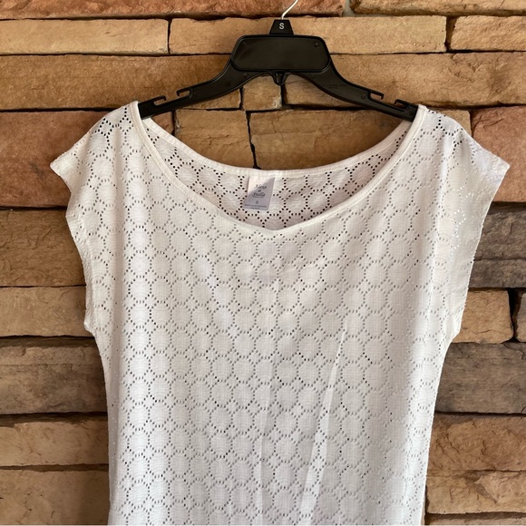 Alexa & Stella white sleeveless lightweight’s cinched cover up New Small - Picture 2 of 10